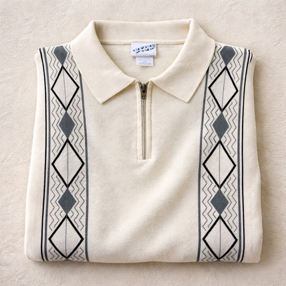Vintage Irvine Park Old Money Knit Polo Large - Picture 2 of 5